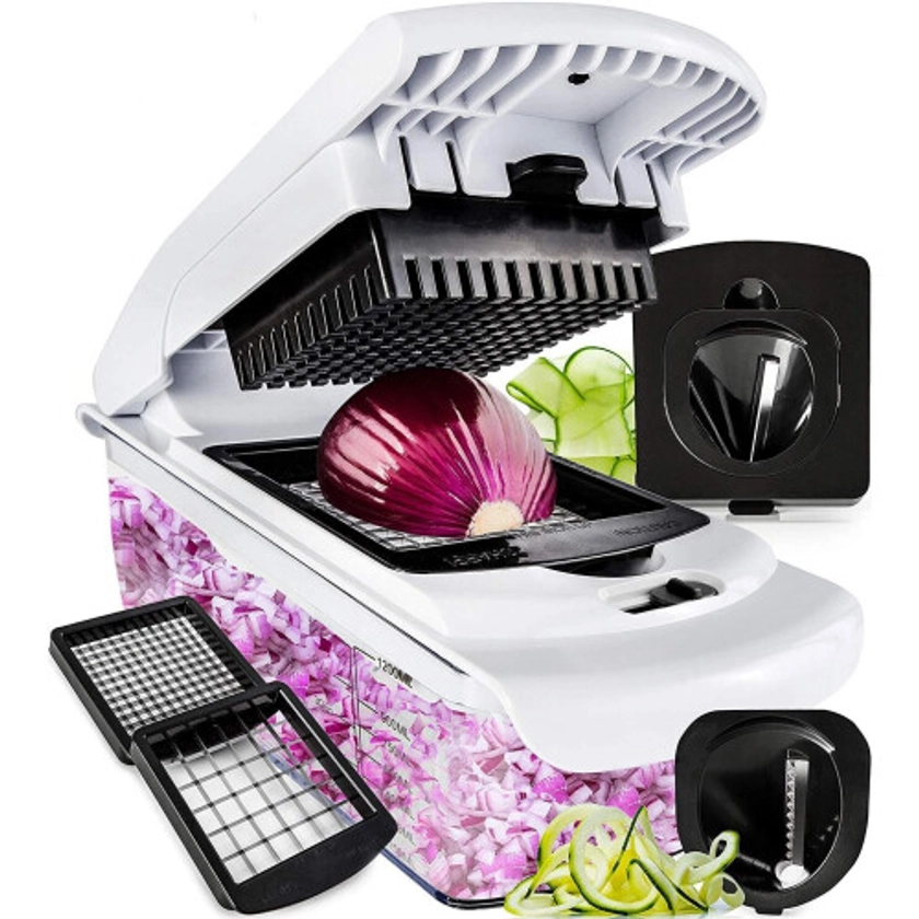 Fullstar Vegetable Chopper - Black Slicer Dicer Cutter - 4 Blades on OnBuy