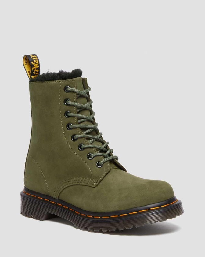 DR MARTENS Boots 1460 Serena avec fourrure synthétique et lacets