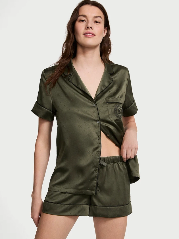 Acheter Pyjama coordonné court en satin – Commander des pyjamas en ligne 5000006214 – Victoria's Secret 