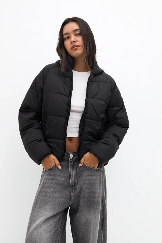 Womens Puffer Jackets and Coats | PULL&BEAR