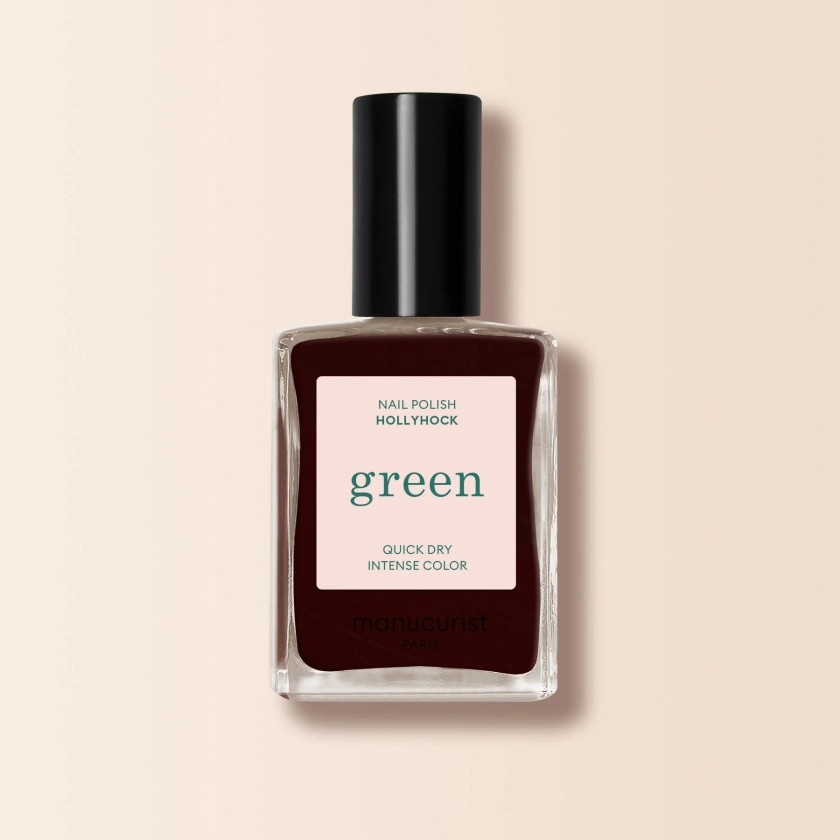 Dark burgundy nail polish Hollyhock - Green Range | Manucurist