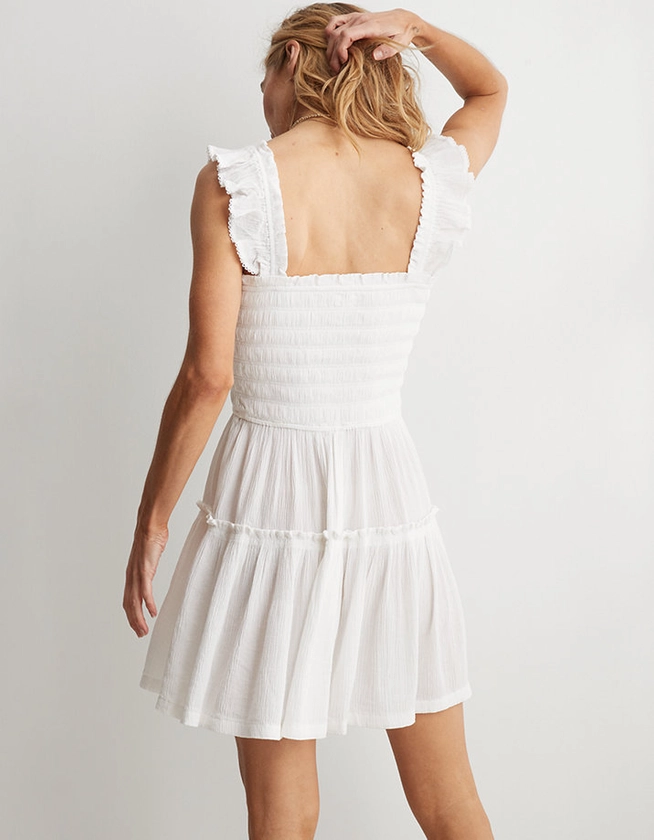 Aerie Flirty Shoulder Summer Mini Dress