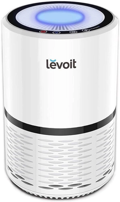 Amazon.com: LEVOIT Air Purifiers for Home, HEPA Filter for Smoke, Dust and Pollen in Bedroom, Ozone Free, Filtration System Odor Eliminators for Office with Optional Night Light, 1 Pack, White : Home & Kitchen