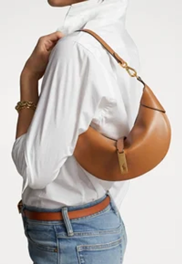 Polo Ralph Lauren POLO ID CALFSKIN MINI SHOULDER BAG - Handtasche - tan - Zalando.de