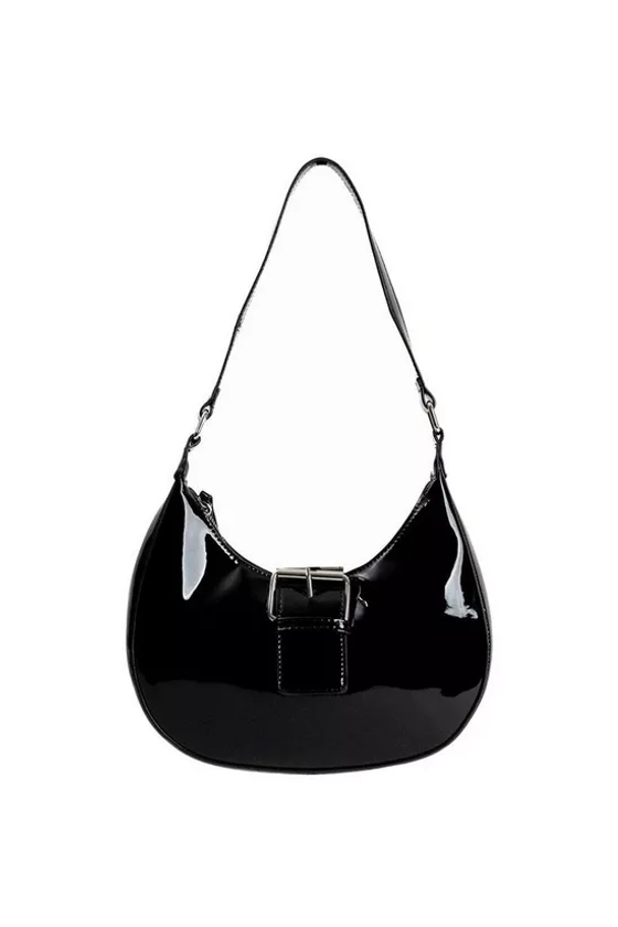 Bags & Purses | Curved Buckle Shoulder Bag | My Accessories London
