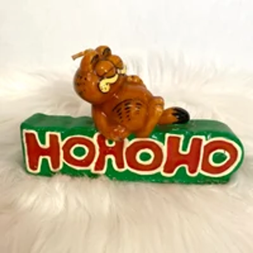 Garfield Vintage Candle Home Decor “HO HO HO” Christmas Gift Wax