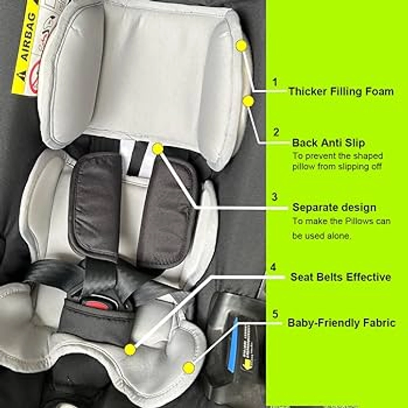 Head and Body Support Pillow Compatible with Doona Car Seat Strollers,Stroller Cushion