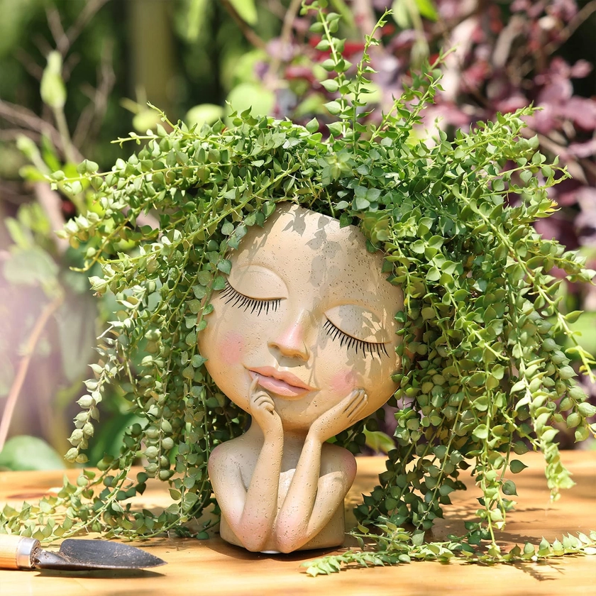 Thoughtful Lady Planter