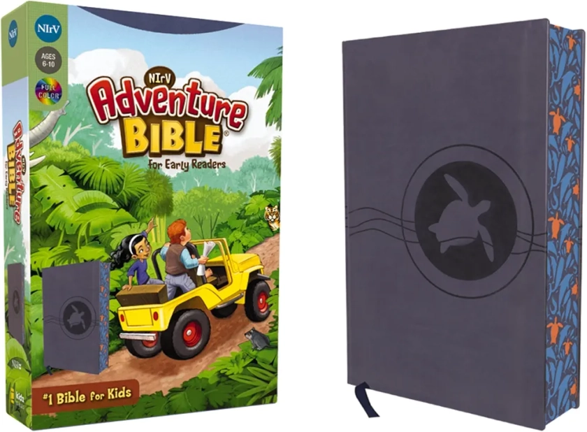 NIrV, Adventure Bible for Early Readers, Leathersoft, Blue, Full Color