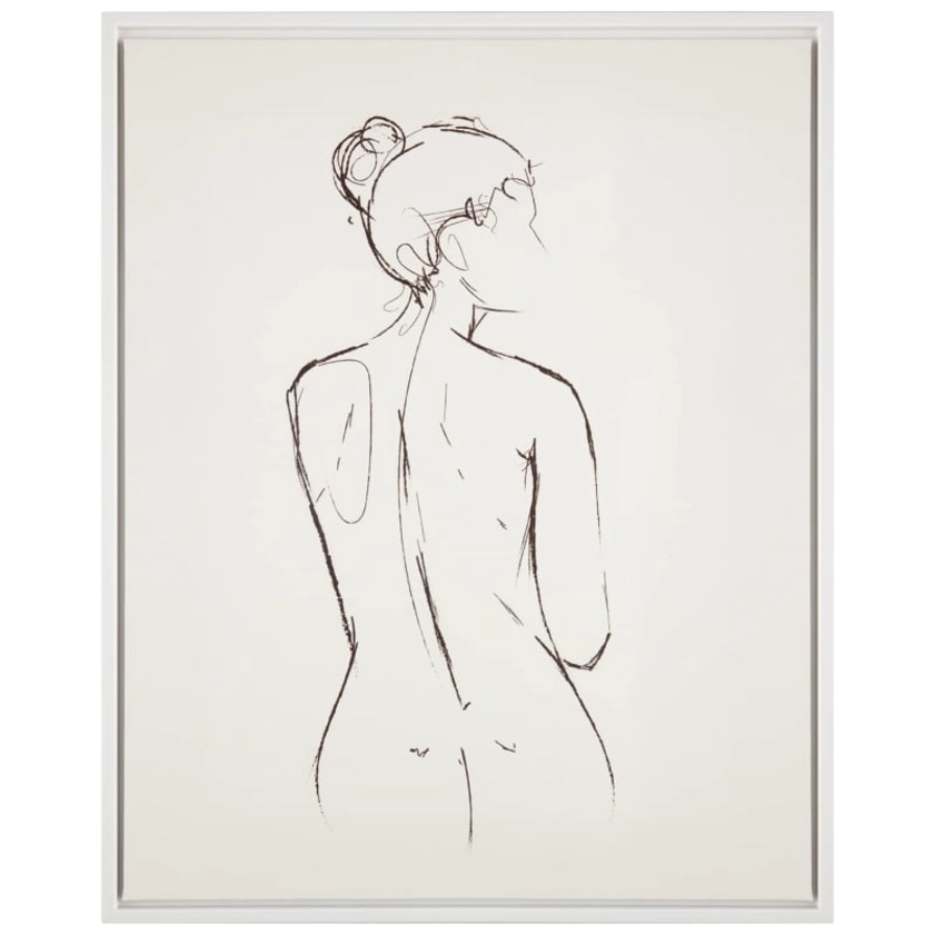 Lady Figurine Canvas Print - Back