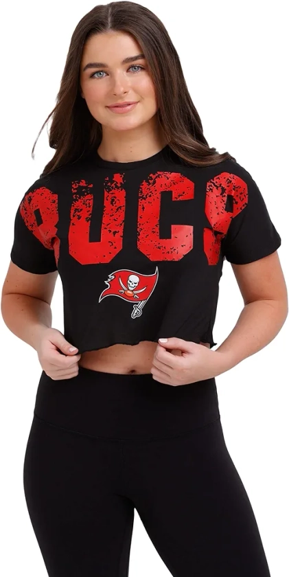 FOCO Women's NFL Team Logo Ladies Fashion Crop Top Shirt