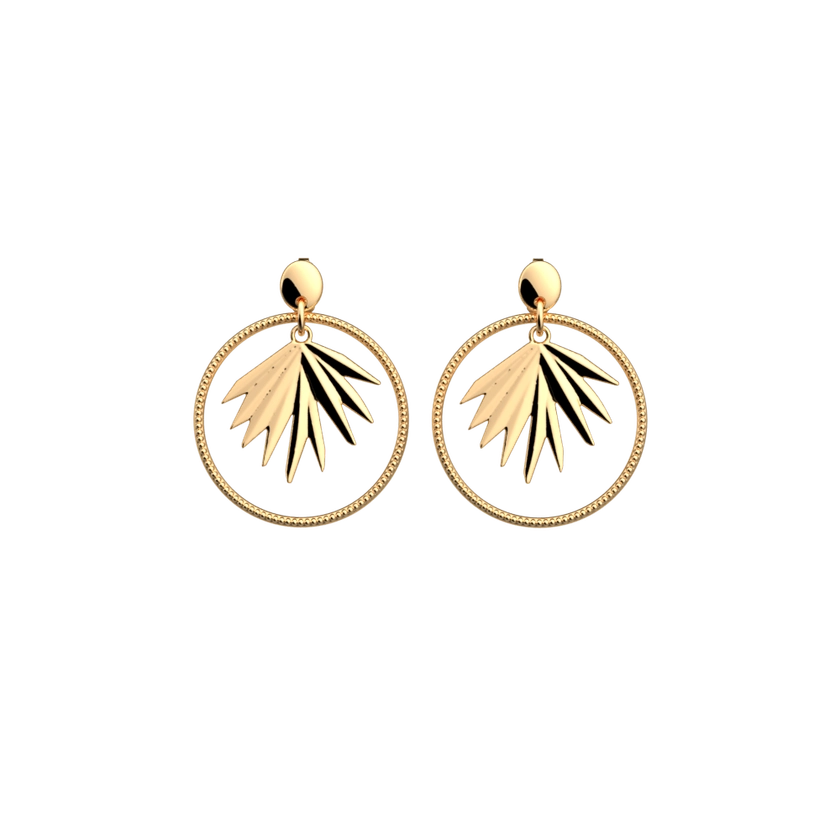 Boucles d'oreilles Palme | Les Georgettes