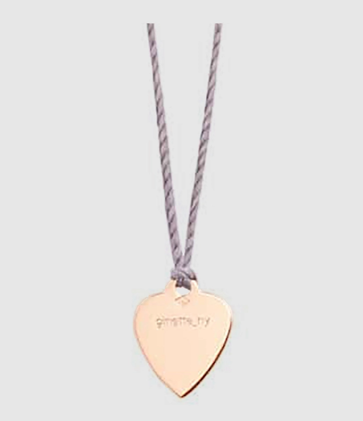 Collier sur soie mini heart