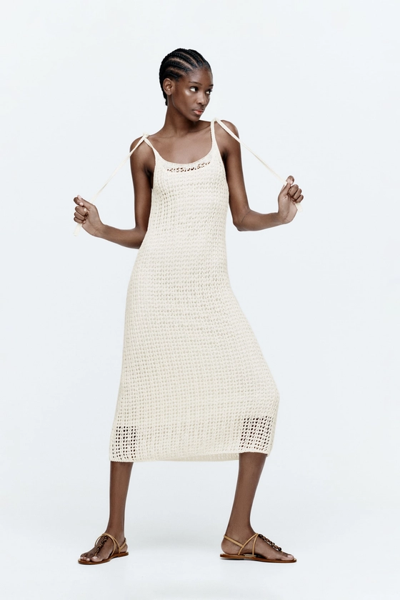 OPEN KNIT DRESS