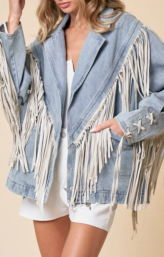 Jovanna Light Wash Denim Jacket