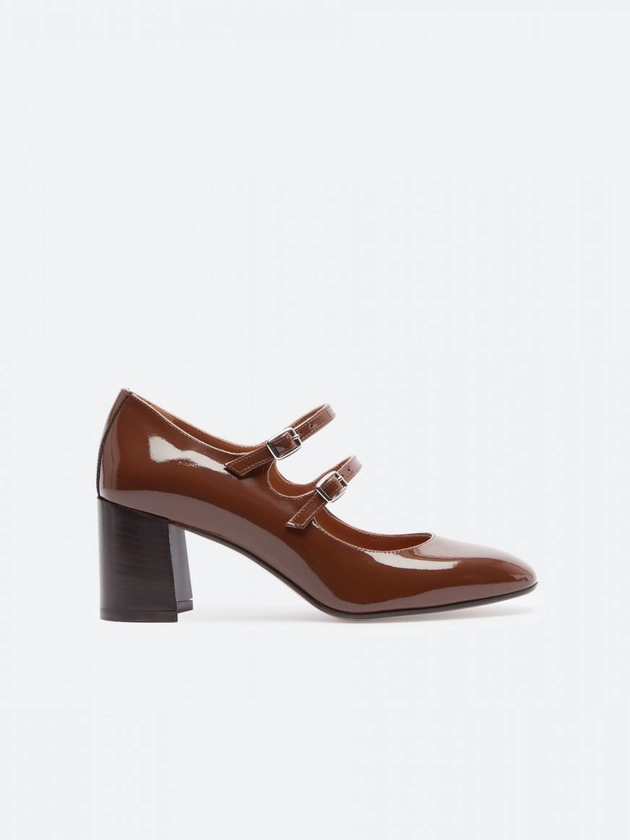 ALICE Babies cuir verni caramel | Carel Paris Chaussures