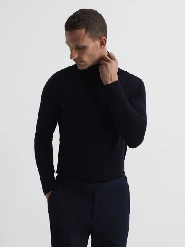 Reiss Caine Merino Wool Roll Neck Jumper - REISS