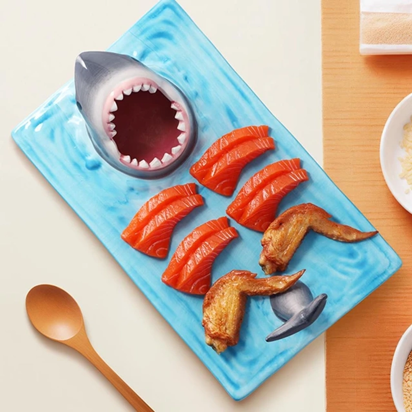 Assiette à Sushi en Forme de Requin en Céramique, Fournitures de Dessert Rectangulaires, Snack de Cuisine, Planche de Décoration de Fromage, Gâteau en Porcelaine T8k5 - AliExpress 