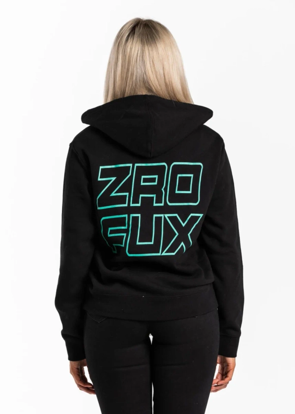 Women's Statement Hoodie - Black/Teal