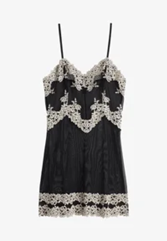 Intimissimi PRETTY FLOWERS - Chemise de nuit / Nuisette - nero/ivory/multicolore - ZALANDO.FR