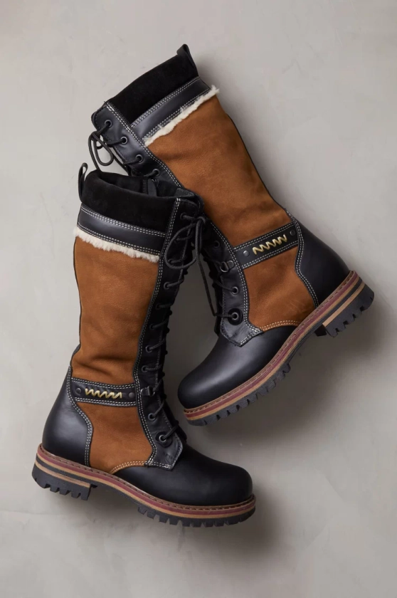 Women's Ilka Wool-Lined Leather Boots