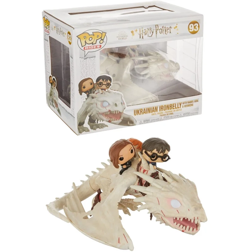 Harry Potter - Pop! Rides - Dragon Ukrainian Ironbelly Harry, Ron, &amp; Hermione n°93