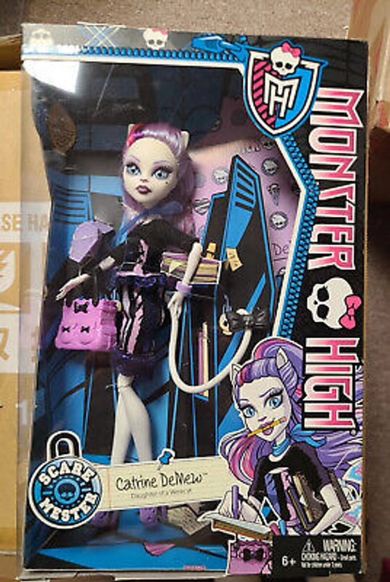 MONSTER HIGH - Catrine DeMew Scare Mester New Barbie style Doll Mattel NIB | eBay