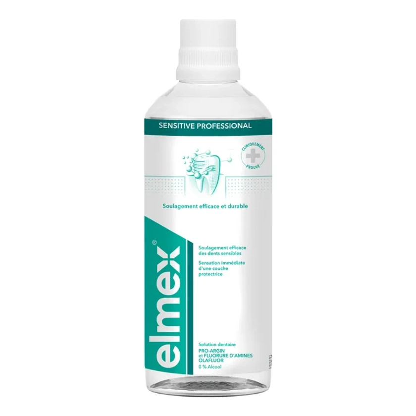 SENSITIVE PROFESSIONAL - Bain de Bouche Sans Alcool - Dents Sensibles, 400ml | Elmex - Parapharmacie Boticinal