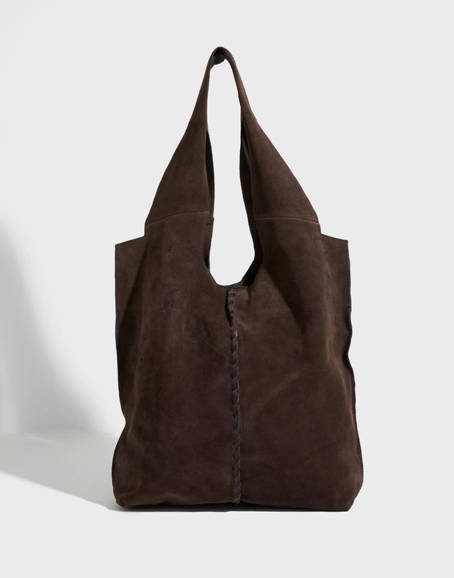 Kjøp BECKSÖNDERGAARD Suede Danita Bag - Hot Fudge | Nelly.com