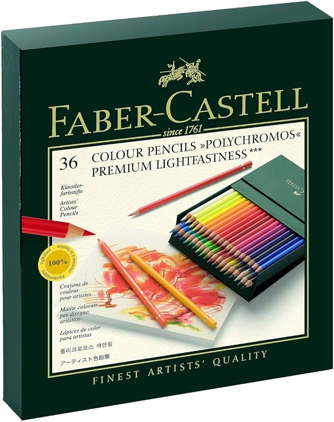 Faber-Castell Polychromos 110024 Crayons de couleur pour artistes Boîte en métal, Einzeln, 36er Atelierbox, 1 : Amazon.fr: Fournitures de bureau