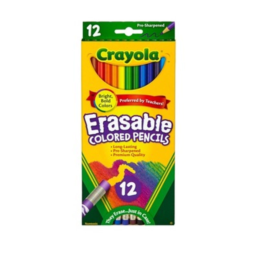Crayola Erasable Colored Pencils 12ct