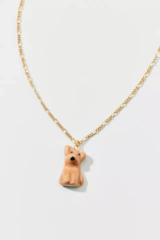 Doggy Ceramic Charm Necklace