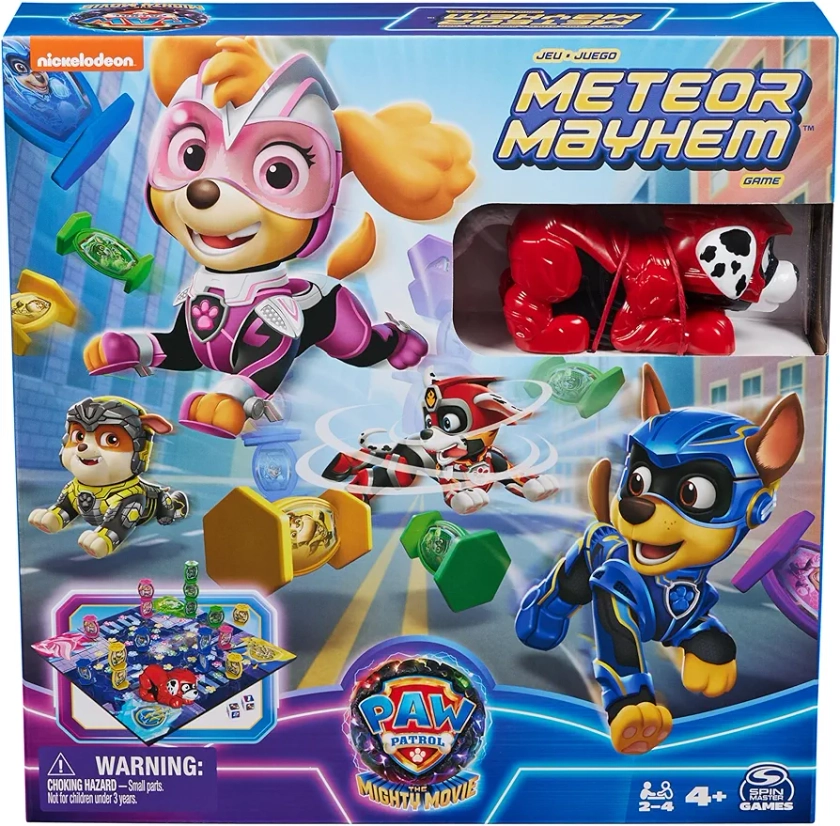 PAW Patrol: The Mighty Movie Meteor Mayhem Game | PAW Patrol Toys | Kids’ Toys| Gifts for Kids | PAW Patrol Movie 2 | Kids’ Games for Ages 4 and up