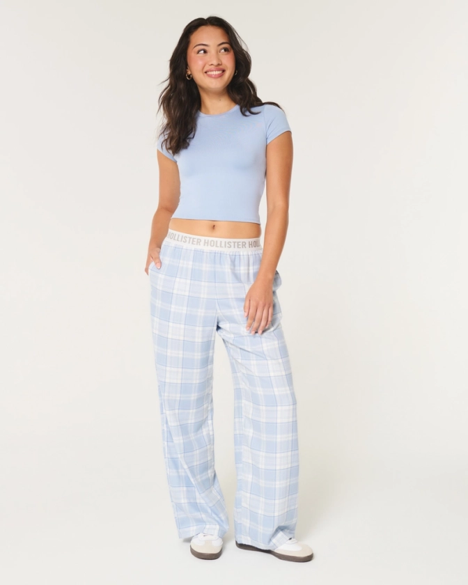 Women's Wide-Leg 24/7 Pajama Pants | Women's Sleepwear & Loungewear | HollisterCo.com