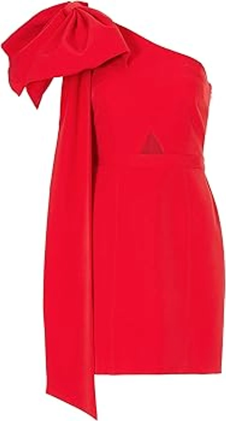 RTR Design Collective One Shoulder Bow Dress