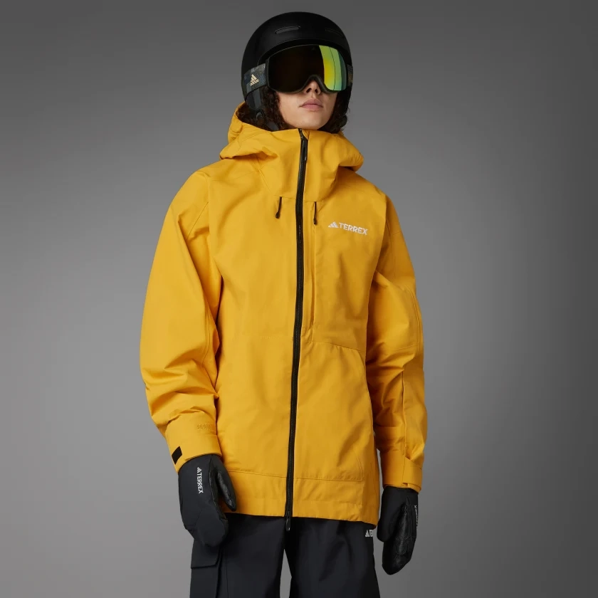 Veste nylon recyclé 3 couches Terrex Techrock RAIN.RDY - Jaune adidas | adidas France