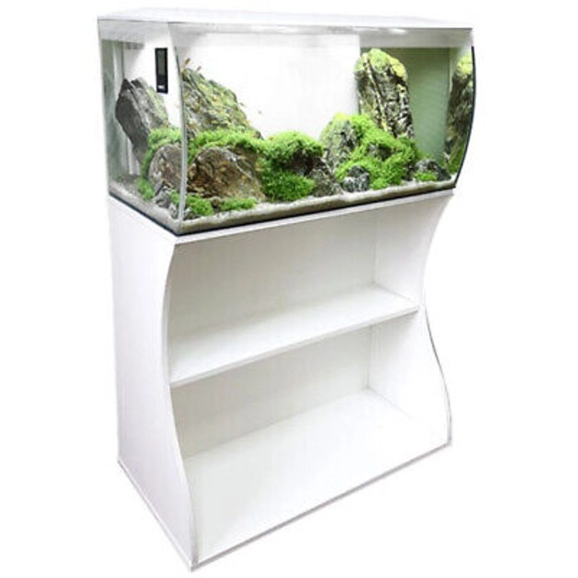 Fluval Flex 123L White Aquarium & Cabinet / Stand Fish Tank Filter LED Lighting | eBay