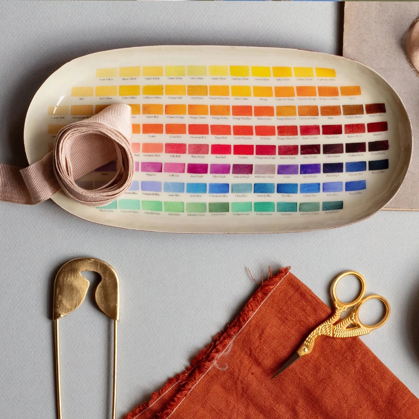 Enamel Printed Tray - Nomenclature of Colours