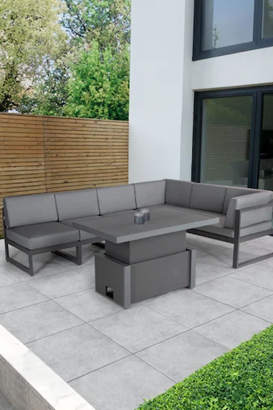 Kettler Slate Grey Versa Garden Sofa 6 Seater Lounge Set