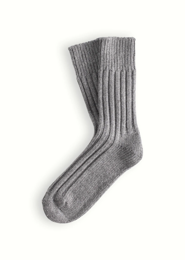 Thunders Love WOOL COLLECTION Solid Ash Grey Socks