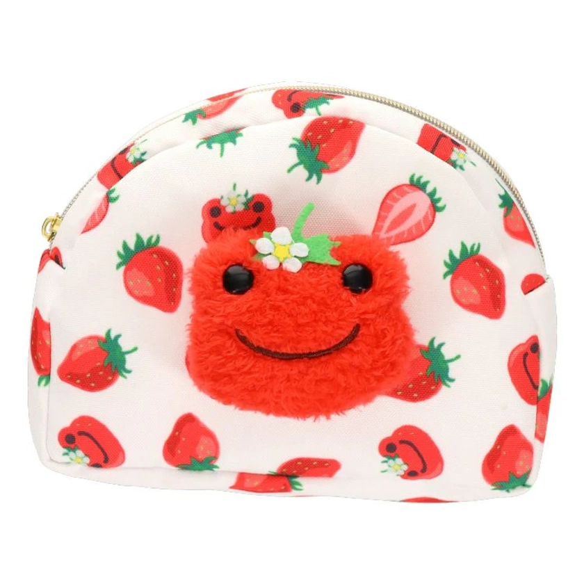 Pickles the Frog Boa Face Pouch Strawberry Japan 2024 - VeryGoods.JP