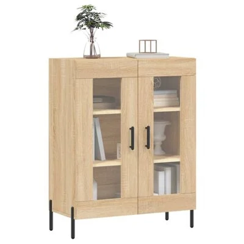 vidaXL Buffet chêne sonoma 69,5x34x90 cm bois d'ingénierie