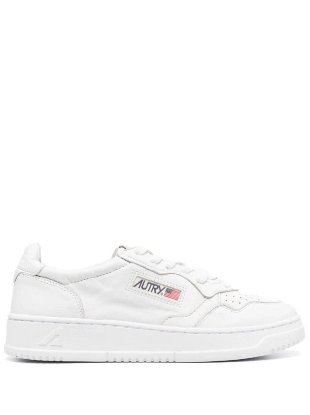 Autry Baskets Medalist En Cuir | Blanc | FARFETCH FR