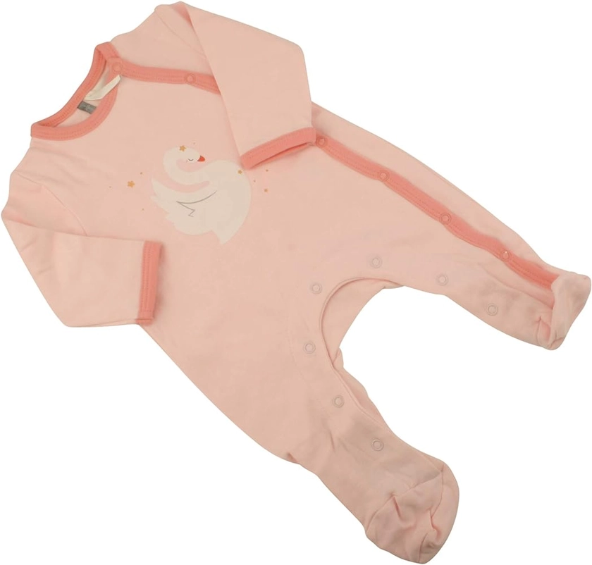 Ex-Store Grenouillère en coton pur pour bébé fille Motif cygne