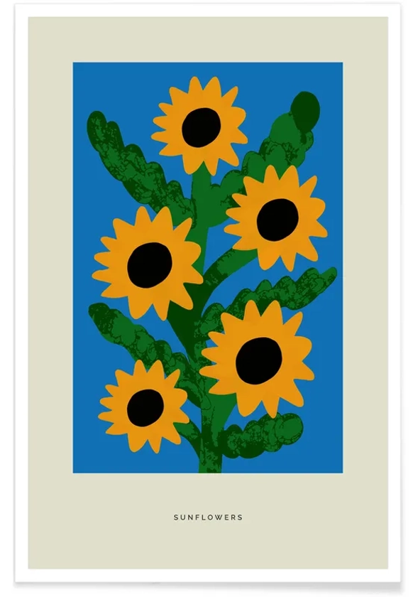 Sunflowers affiche