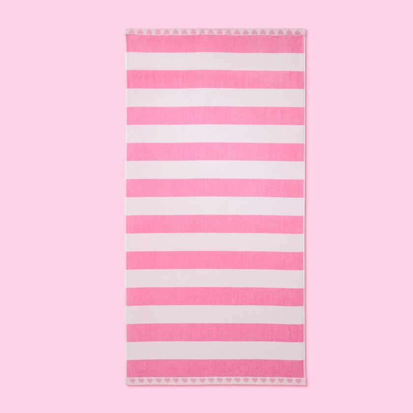 Striped Beach Towel Pink - Stoney Clover Lane x Target