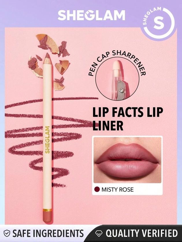 SHEGLAM Lip Facts Lip Liner-Misty Rose | SHEIN UK