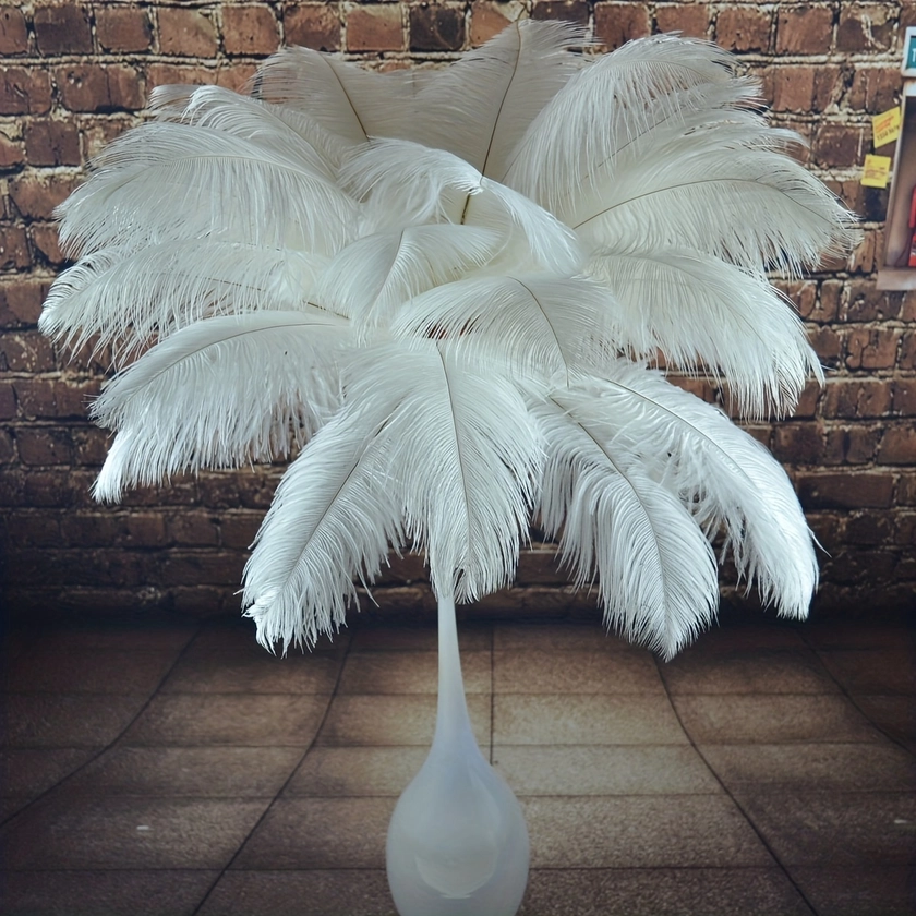 5/10pcs 15.75-19.69inch (40-50cm) Ostrich Feathers Plumes For Wedding Centerpieces