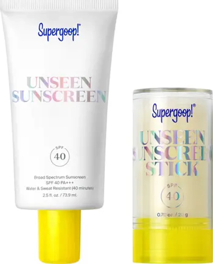 Unseen Sunscreen Jumbo + Go Set $78 Value