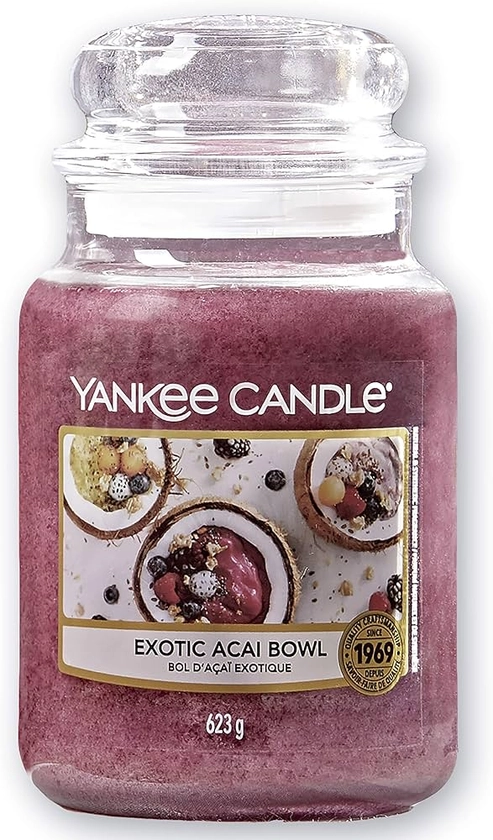 Yankee Candle Scented Candle | Scented Candle | Exotic Acai Bowl Large Jar Candle | Burn Time: Up to 150 Hours